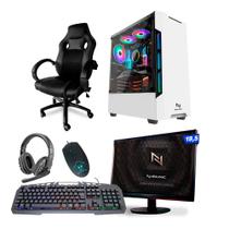 KIT - Pc Gamer Smat PC SMT82116 Intel i5 8GB (GTX 1650 4GB) SSD 240GB + Cadeira Gamer