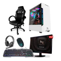 KIT - Pc Gamer Smat PC SMT82122 Intel i5 8GB (RX 550 4GB) SSD 240GB + Cadeira Gamer - SMART PC