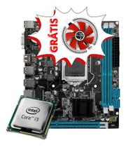 Kit Pc Placa Mãe H61 Processador I3-2100 + Air Cooler Grátis