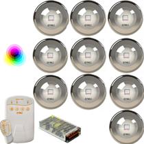 KIT PDX1410n 10 LED PREMIUM INOX 316 20W RGB Piscina Tholz