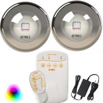 KIT PDX1410n 2 LED PREMIUM INOX 316 20W RGB Piscina Tholz