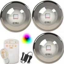 KIT PDX1410n 3 LED PREMIUM INOX 316 20W RGB Piscina Tholz