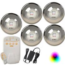 KIT PDX1410n 5 LED PREMIUM INOX 316 20W RGB Piscina Tholz