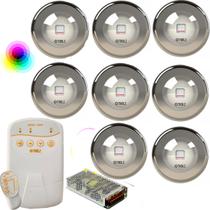 KIT PDX1410n 8 LED PREMIUM INOX 316 20W RGB Piscina Tholz