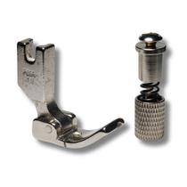 Kit Pé Calcador Pregar Vivo Cordão para Máquina Reta Industrial Lado Direito 3mm P-69RH 1/8 mais Engate Rápido