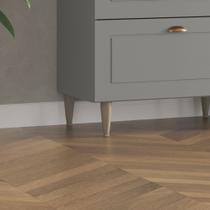 Kit Pé Cônico Bronze para Balcão Cozinha Americana com 4 Unidades Marrom