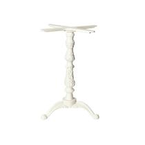 Kit Pé de Mesa Base Trava Veroninha Alumínio Fundido Branco