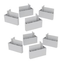 Kit Pé Plástico 4Dir-4Esq (8 Und) Branco Pé U 50 x 40 x 100 - Henn