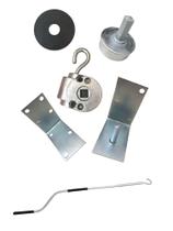 Kit Peças p/ Tubo de Ferro 2" Polegadas e Manivela de 1m = Toldos Cortina Retrátil