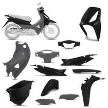 Kit Peças Plásticas Biz 125 2006 À 2008 Preto