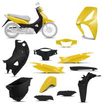 Kit Peças Plásticas Biz 125 Amarelo Topázio 2008 e 2009