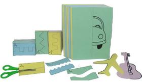 Kit Pedagógico P/ Treinar Coordenação Motora Fina C/ Tesoura