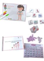 Kit Pedagógico SOBRE Menstruação de Meninas Autistas Mudanças Corpo semáfaro do corpo e calendário menstrual Kit Pedagógico SOBRE Menstruação de Meninas Autistas Mudanças Corpo semáfaro do corpo e calendário menstrual
