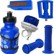 Kit Pedal Buzina Manopla Garrafinha Bicicletas Do Aro 14/16 Kit Pedal Buzina Manopla Garrafinha Bicicletas Do Aro 14/16