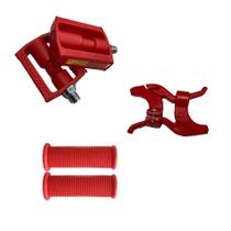 Kit Pedal + Manete de Freio e Manoplas Punho Infantil p/ Bikes Bicicleta Mirim Cores