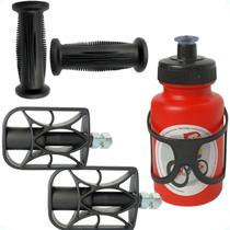 Kit Pedal Punho Garrafinha Infantil P/ Bicicletas do Aro 12