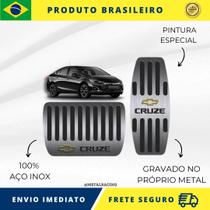 KIT Pedaleira de Carro 100% AÇO INOX modelo do carro Chevrolet Cruze 2011 Acima Envio Rápido Brasil