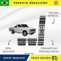 KIT Pedaleira de Carro 100% AÇO INOX modelo do carro Chevrolet D10 Manual 1964 Acima, serve com perfeição Premium Envio Rápido Brasil