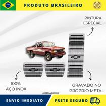 KIT Pedaleira de Carro 100% AÇO INOX modelo do carro Chevrolet D20 1985 Acima Envio Rápido Brasil - Metal Racing
