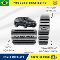 KIT Pedaleira de Carro 100% AÇO INOX modelo do carro Chevrolet Equinox 2017 Acima Envio Rápido Brasil