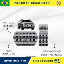 KIT Pedaleira de Carro 100% AÇO INOX modelo do carro Citroen C4 Cactus 2018 Acima Envio Rápido Brasil