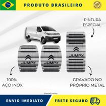 KIT Pedaleira de Carro 100% AÇO INOX modelo do carro Citroen Jumpy 1994 Acima Envio Rápido Brasil