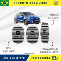 KIT Pedaleira de Carro 100% AÇO INOX modelo do carro Fiat Argo Mopar 2017 acima Envio Rápido Brasil