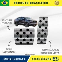 KIT Pedaleira de Carro 100% AÇO INOX modelo do carro Fiat Fastback 2022 acima Envio Rápido Brasil