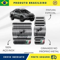 KIT Pedaleira de Carro 100% AÇO INOX modelo do carro Fiat Toro Freedom 2016 acima Envio Rápido Brasil