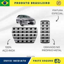 KIT Pedaleira de Carro 100% AÇO INOX modelo do carro Honda City G1 2009 Acima Envio Rápido Brasil