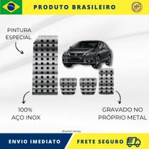 KIT Pedaleira de Carro 100% AÇO INOX modelo do carro Honda Civic G9 2012 Acima Envio Rápido Brasil
