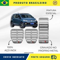 KIT Pedaleira de Carro 100% AÇO INOX modelo do carro Volkswagen Up Tsi 2015 acima Envio Rápido Brasil