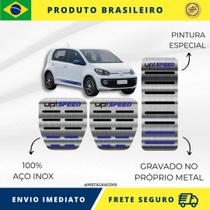 KIT Pedaleira de Carro 100% AÇO INOX modelo do carro Vw Up Speed 2015 acima Envio Rápido Brasil