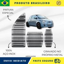 KIT Pedaleira de Carro E Descanso de PÉ 100% AÇO INOX modelo do carro Fiat 500 1957 acima Envio Rápido Brasil