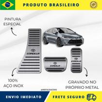 KIT Pedaleira de Carro E Descanso de PÉ 100% AÇO INOX modelo do carro Fiat Pulse 2021 acima Envio Rápido Brasil