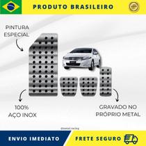 KIT Pedaleira de Carro E Descanso de PÉ 100% AÇO INOX modelo do carro Honda City G1 2009 Acima Envio Rápido Brasil