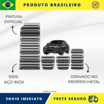 KIT Pedaleira de Carro E Descanso de PÉ 100% AÇO INOX modelo do carro Honda Civic G9 2011 acima Envio Rápido Brasil - Metal Racing