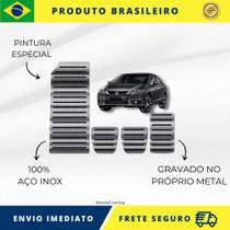 KIT Pedaleira de Carro E Descanso de PÉ 100% AÇO INOX modelo do carro Honda Civic G9 2012 Acima Envio Rápido Brasil - Metal Racing