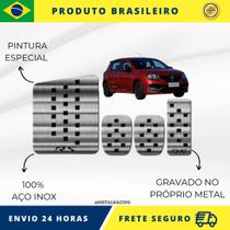 KIT Pedaleira de Carro E Descanso de PÉ 100% AÇO INOX modelo do carro Renault Sandero Rs 2015 acima Envio Rápido Brasil