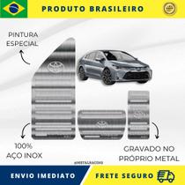KIT Pedaleira de Carro E Descanso de PÉ 100% AÇO INOX modelo do carro Toyota Corolla Xei 2002 acima Envio Rápido Brasil