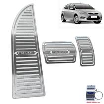 Kit pedaleira + descanso ford focus 2009 2013 automatico inox