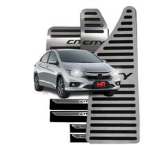 Kit Pedaleira + Descanso Pe + Soleira Inox City 2015 A 2021