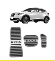 Kit Pedaleira E Descanso De Pé Nissan Kicks Aço Inox