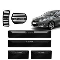 Kit Pedaleira Soleira Black Aço Inox Citroën C4 Lounge Kit Pedaleira Soleira Black Aço Inox Citroën C4 Lounge