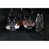 Kit Pedaleiras Esportivas Acessórios Carros Corrida Universal 3 Peças