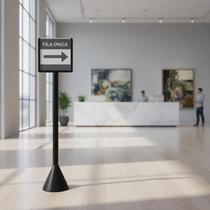 Kit Pedestal de Sinalização com Suporte para Placa de Aviso