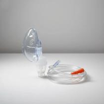 Kit pediátrico para nebulizador com tecnologia superflow plus g-tech cor tranparente com detalhe laranja