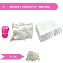 Kit Pedicure 100 Toalha 100 Mini Lixa 100 Protetor bacia