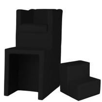 Kit Pedicure Poltrona Corano Com Escada Sem Mocho