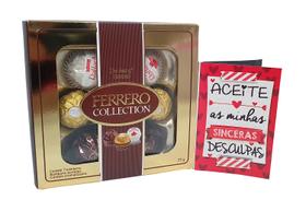 Kit Pedido de desculpas - Ferrero Rocher Collection - Amor Kit Pedido de desculpas - Ferrero Rocher Collection - Amor